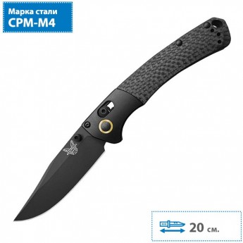 Нож BENCHMADE CU15085-BK-M4 MINI CROOKED RIVER